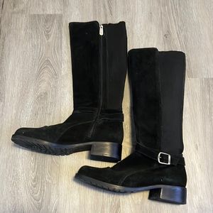 Donald J. Pliner Black Knee-High Boots